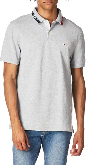 NWT Tommy Hilfiger Men's Short Sleeve Cotton Pique Flag Graphic Polo Shirt