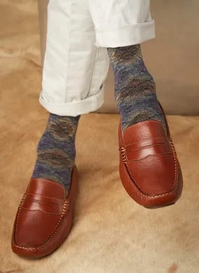 Pigmento Argyle Sock in Purple