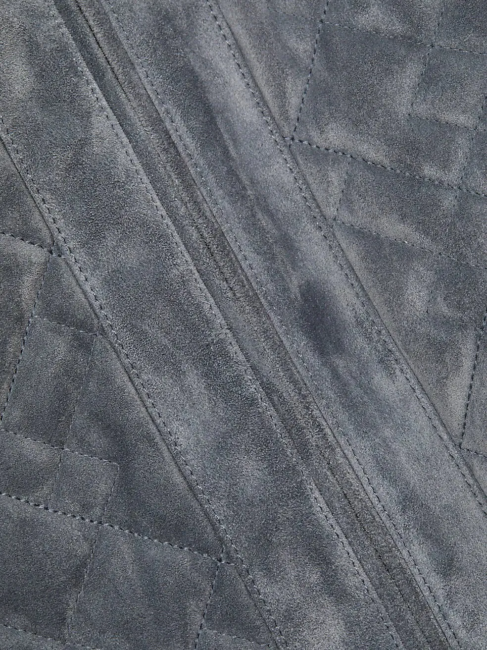 Quilted Real Suede Bomber Style Leather Jacket by TJS