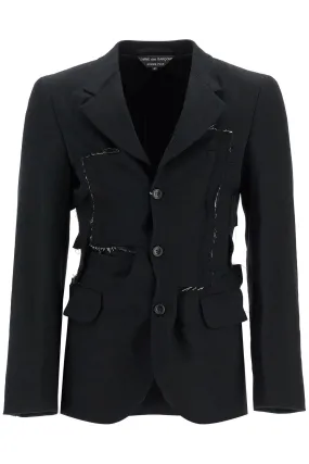 reconstructed effect jacket PN J012 BLACK
