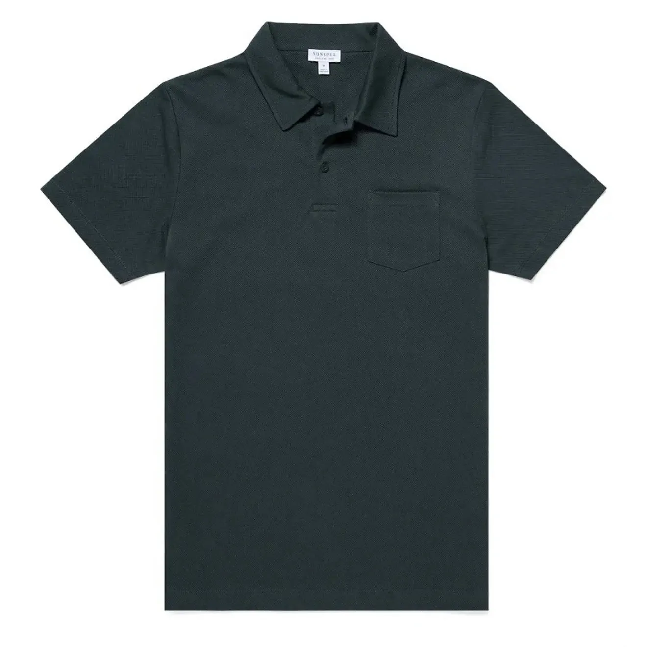 Sunspel Riviera S/S Polo Forest