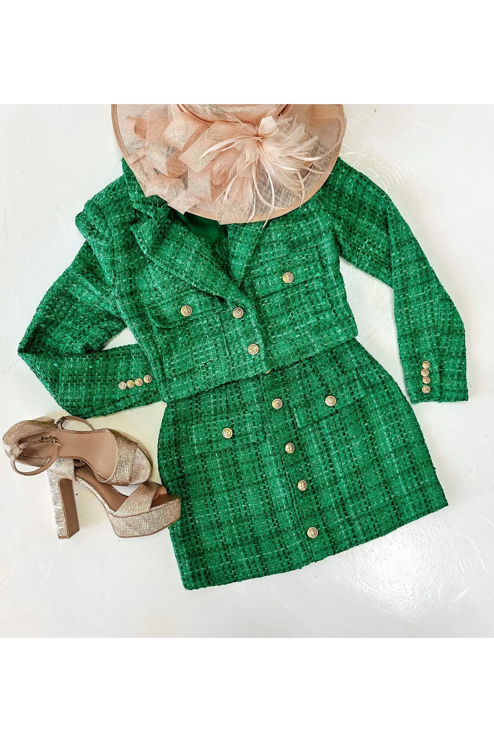 The Meghan Tweed Blazer Set