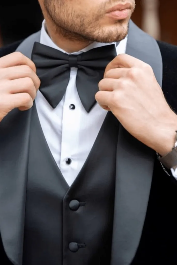 Three Piece Black Velvet Tuxedo Mens Suit for Wedding, Engagement, Prom, Groom wear and Groomsmen Suit
