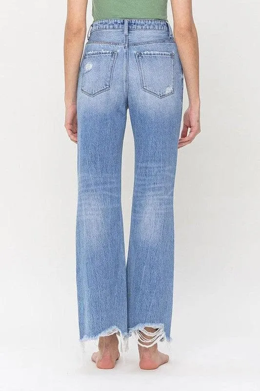 VERVET by Flying Monkey 90's Vintage Super High Rise Flare Jeans