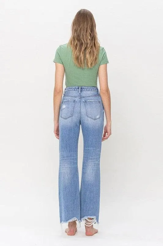 VERVET by Flying Monkey 90's Vintage Super High Rise Flare Jeans