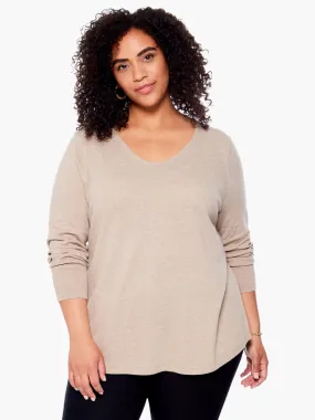 Vital V-Neck in Beechwood