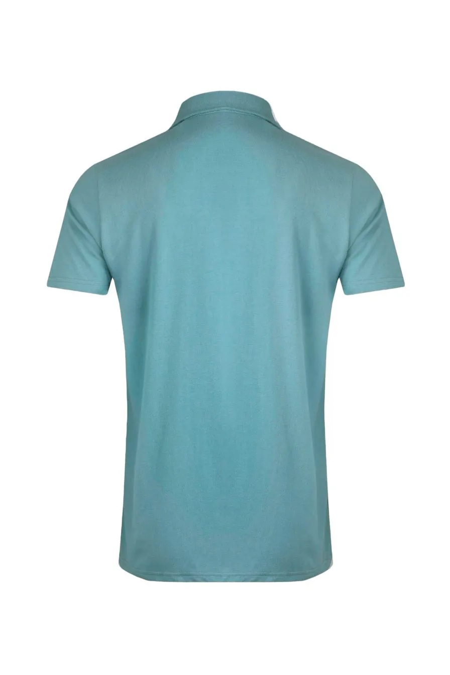 Weird Fish Jetstream Polo- Mineral Blue