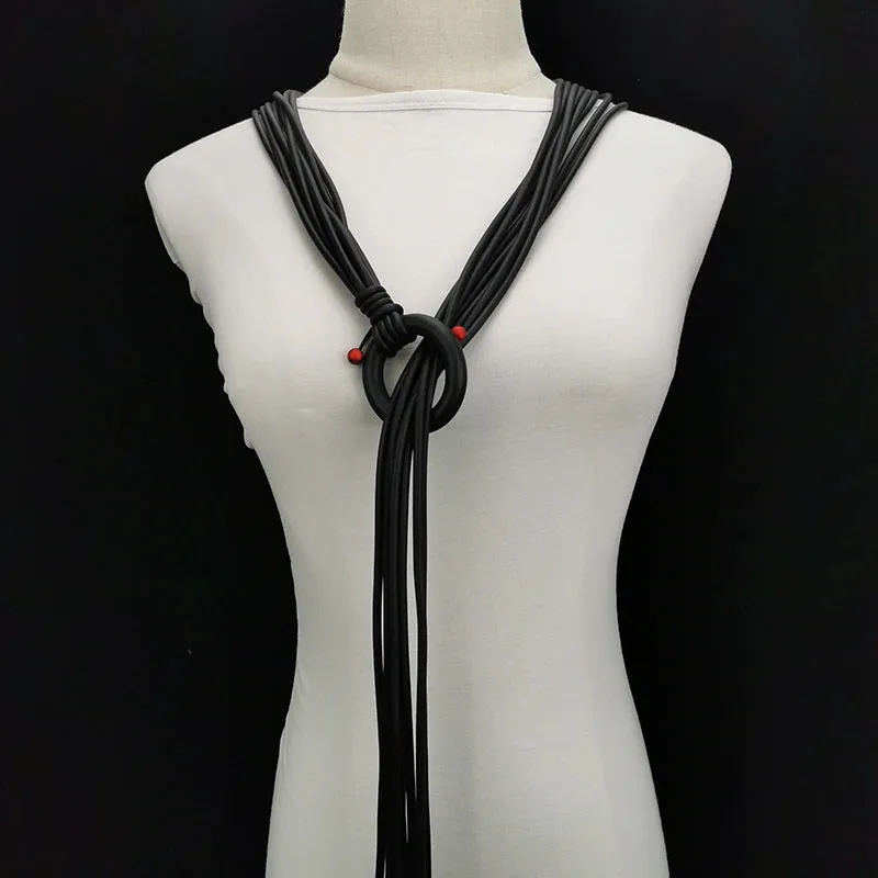 Womens Luxury Silicone Belt Fashion Accessories Multi Strands Faux Pearl Accents